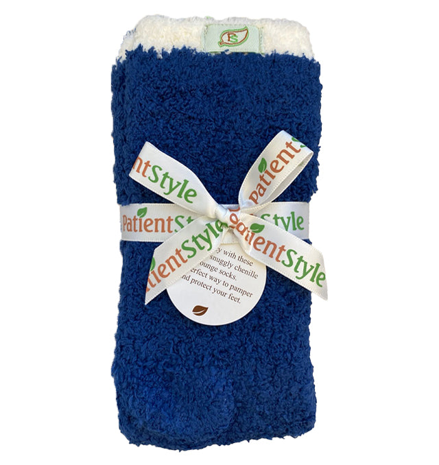 PatientStyle Slipper Socks - Navy-Pack 3