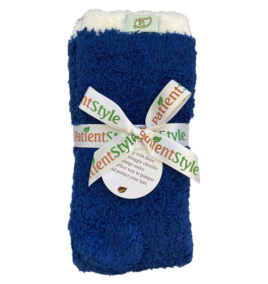 PatientStyle Slipper Socks - Navy-Pack 3