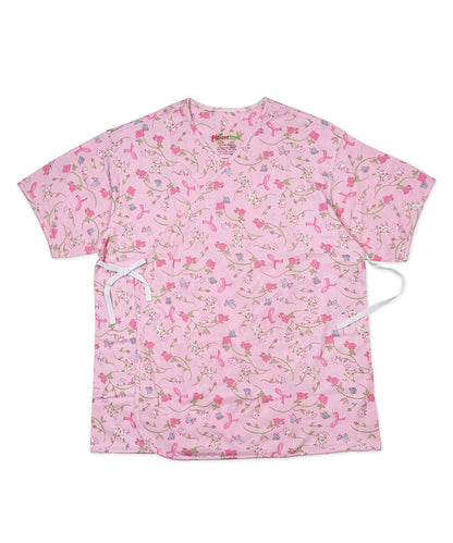 Mammography Gown Roses & Ribbons