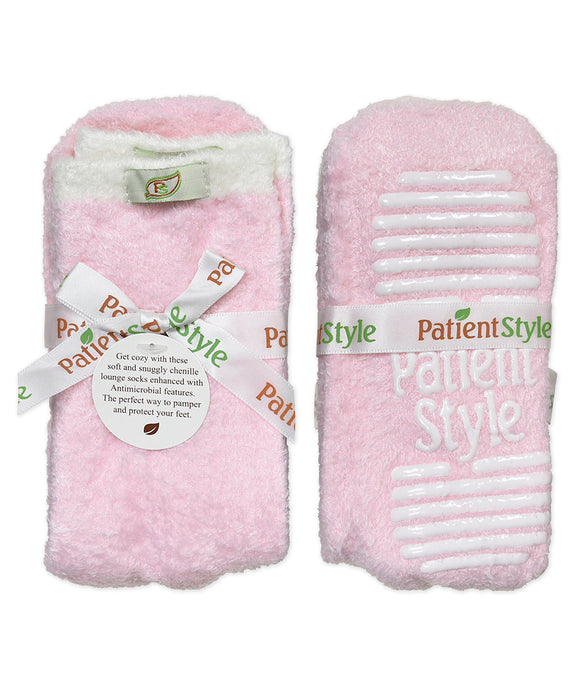 PatientStyle Slipper Socks - PINK 3-Pack